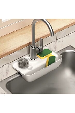 Musluk Düzenleyici Evyelik | Mutfak Lavabo Tezgah Üzeri Bölmeli Organizer