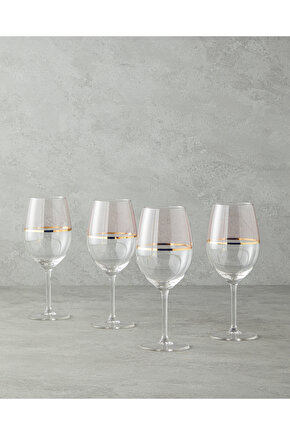 Fiore Cam 4lü Kadeh 540 Ml Açık Pembe