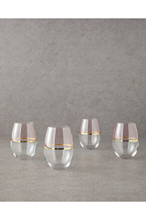 Fiore Cam 4lü Bardak 300 ml Açık Pembe