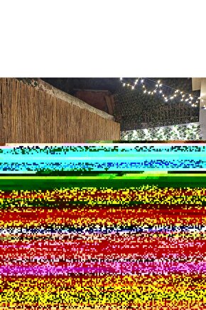 130CM Yükseklik X 500CM Genişlik Doğal Bambu Kamış Hasır Çit Dekoratif Bahçe Balkon ve Duvar Çiti .