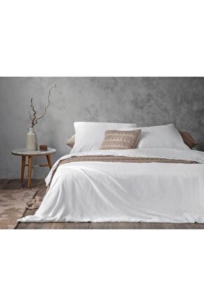 Aurora Silky Touch Super King Nevresim Takımı 260x220 Cm Beyaz