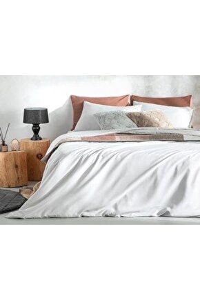 Novella Premium Soft Cotton Çift Kişilik Nevresim Takımı 200x220 Cm Gri