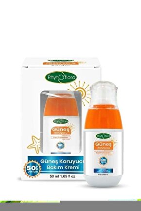 PhytoFlora Yağlı ve Lekeli Ciltler İçin Spf 50+ Güneş Kremi - 50ml
