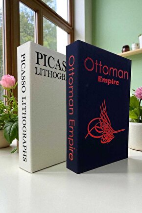 2’li Kumaş Kaplı Kitap Görünümlü Dekoratif Kutu | Hediye & Takı Kutusu