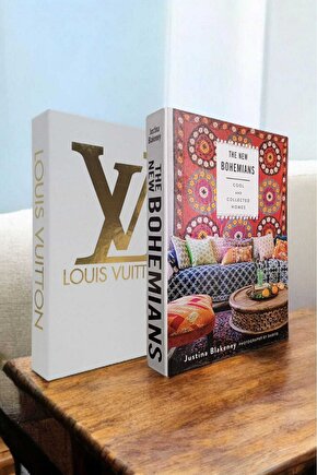 Dekoratif Kitap Görünümlü Kutu 2li Set Decorative Book Looking Box