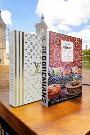 Dekoratif Kitap Görünümlü Kutu 2li Set Decorative Book Looking Box