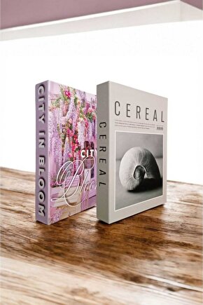 Dekoratif Kitap Görünümlü Kutu 2li Set Decorative Book Looking Box