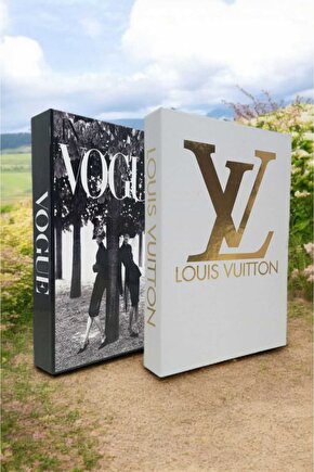 Dekoratif Kitap Görünümlü Kutu 2li Set Decorative Book Looking Box