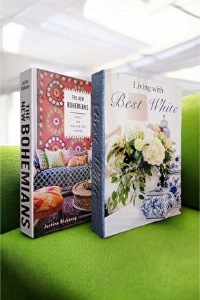 Dekoratif Kitap Görünümlü Kutu 2li Set Decorative Book Looking Box