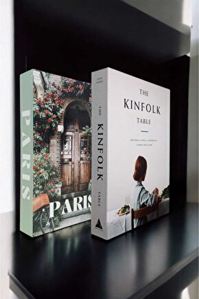Dekoratif Kitap Görünümlü Kutu 2li Set Decorative Book Looking Box