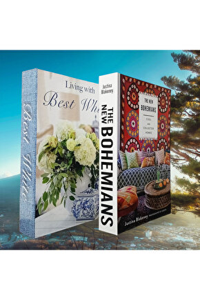 Dekoratif Kitap Görünümlü Kutu 2li Set Decorative Book Looking Box