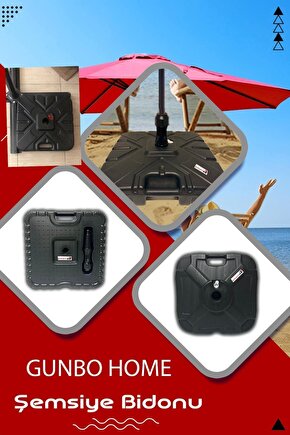 Ampul Şemsiye Ağırlık Bidonu Dörtlü SET Parasol Şemsiye Ağrılık seti