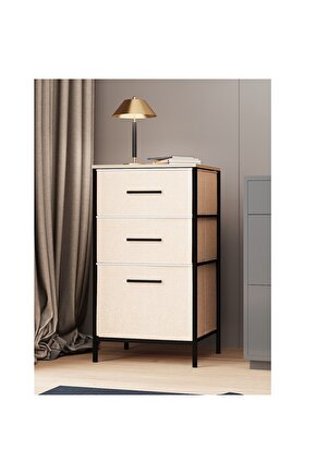 Çok Amaçlı Dolap 3 Çekmeceli Orta Boy Komodin Sehpa