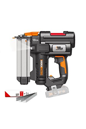 WX842.9 20Volt 15-50mm Prf. Şarjlı Çivi Çakma + 2700 Ad. Çivi (Akü ve Şarj Aleti Dahil Değildir)