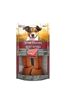 SmartBones Orta Irk Köpekler için Biftekli Ödül Kemiği (2li) 158 Gr