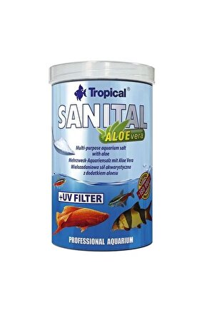 Sanital Aloe Vera İlaveli Zengin İçerikli Akvaryum Tuzu 100 Ml 120 Gr