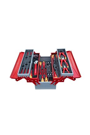 İzeltaş 5 Gözlü Elektrikçi Dolu Takım Çantası 45 Parça