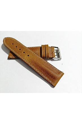 Her Saate Uygun Bombeli 22 mm Piramit modeli UZUN XL Hakiki Deri (225) taba