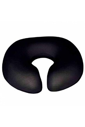 Siyah Ucu Açık Ortopedik Oturma Simidi Minderi Yumuşak