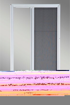 80x216cm Pileli-plise Sineklik-Beyaz Pilise-Pileli Sineklik