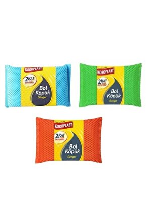 Bol Köpük Sünger 3 Adet