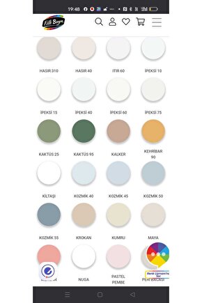 FAWORİ SİLİKONLU İPEK BOYA 2,5 LT YIKANABİLİR VE SİLİNEBİLİR