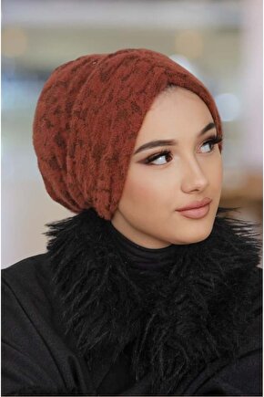 Taba Yumoş Kışlık Büzgülü Bone