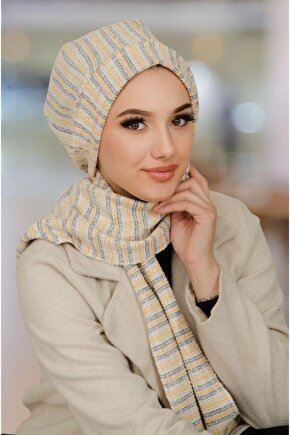 Kemik Çizgili Tesettür Bere