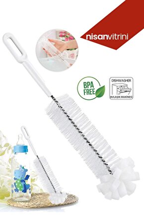 Biberon Temizleme Fırçası 30 Cm  Şişe Fırçası  Biberon Fırçası