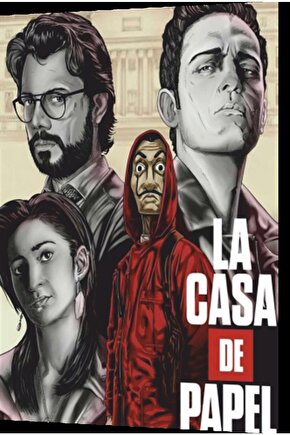 La Casa De Papel Profesör Retro Ahşap Poster