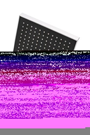 Duş Başlığı Kare Tasarım Tepeleme ve El Duş Başlığı Krom Banyo Duş Seti