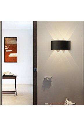 5 Adet 10 Watt Gün Işığı Ledli Işık Süzmeli Dekoratif Led Aplik Salon Balkon Ünite Üstü Aplik