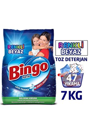 Renkli & Beyaz Toz Çamaşır Deterjanı 6 kg