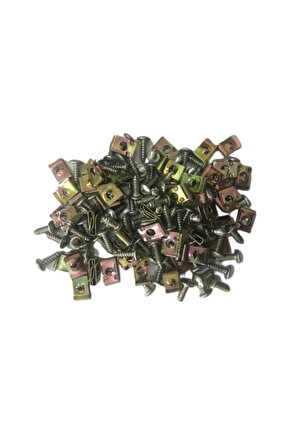 Motosiklet Kaporta Klipsi Metal Üniversal (25Li Paket) Siyah