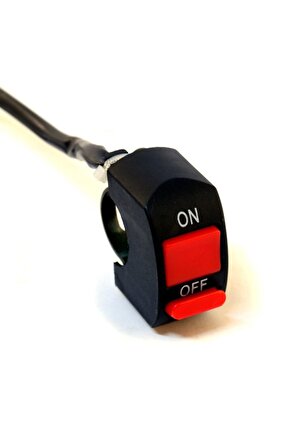 Motosiklet Sis Farı Aç Kapa Düğmesi  Butonu  Kırmızı