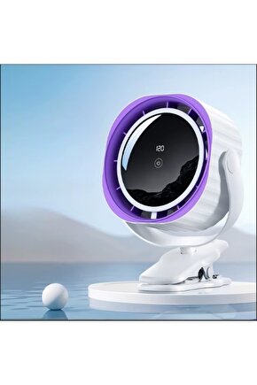 KLİPSLİ FAN MASAÜSTÜ BEBEK ARABASI ŞARJLI MANDALLI VANTİLATÖR 1800RPM 3600MAH