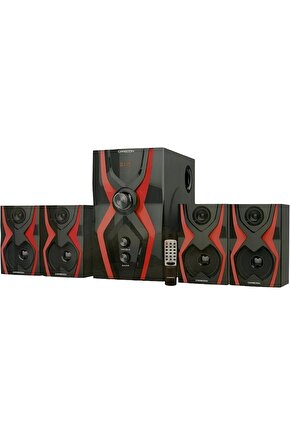 Ts-40 Serisi Bluetoothlu 4+1 Dijital Ekran Radyolu Usb Tf Destekli Ses Sistemi 52 Watt