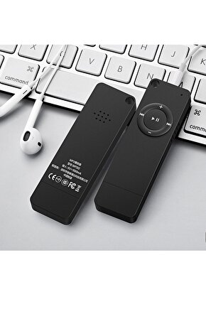 Bluetooth Lu Mp3 Player Dahili Hoparlör Kablolu Ve Kablosuz Kulaklık Ile Kullanabilme Mini Mp3 Çalar