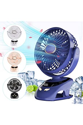 MANDALLI ŞARJLI FAN MİNİ KLİMA VANTİLATÖR EV ARAÇ BEBEK ARABASI LED EKRANLI SERİNLETİCİ FAN