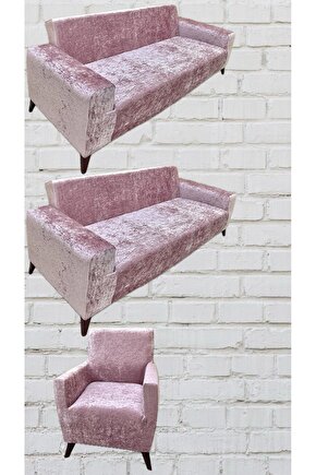 331 Parlak Kadife Giydirme Koltuk Örtüsü(PUDRA)