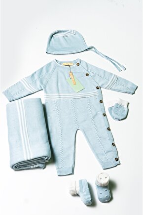 Yeni Doğan 5li Triko Tulum Set