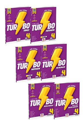 4.sınıf Turbo Model (6 KİTAP) 2025-2026 Güncel Set Model Yayınları