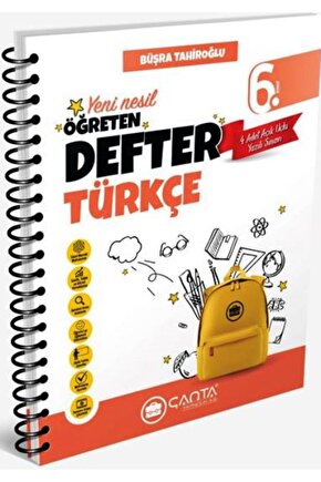 6. Sınıf Türkçe Okula Yardımcı Öğreten Defter 2025