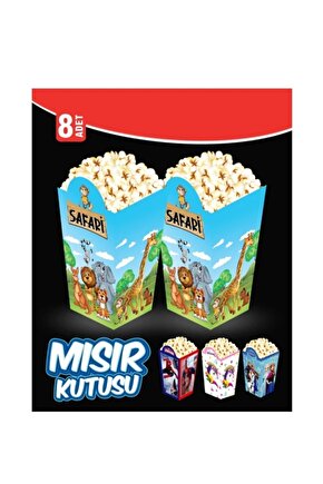 Safari Popcorn Mısır Kutusu 8li