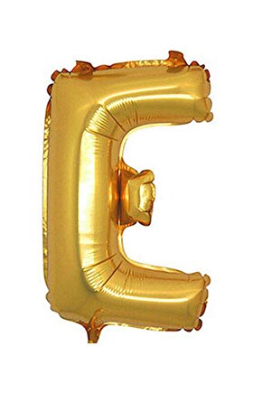 E Harf Gold Folyo Balon Harfli Balon 100 Cm Dev Boy