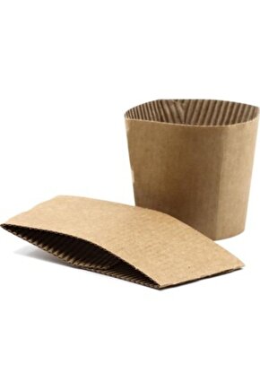 Bardak Tutacağı Sleeve Karton Kraft 8 Oz ( 2000 Adet )