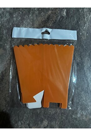 Partycom Turuncu Popcorn Mısır Kutusu 8 Adet