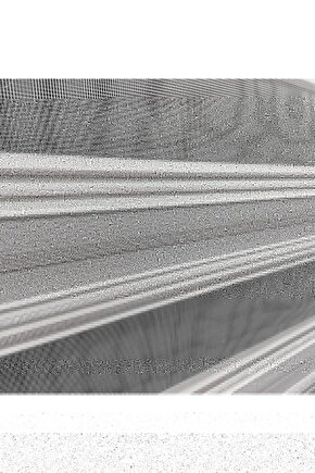 Zebra Stor Perde Ekru Gri Lüx Etek Dilimli