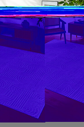 Bambu Saten Parlak Tüylü Yumuşak Kadife Halı Hav Tüy Vermez Taç Beyaz