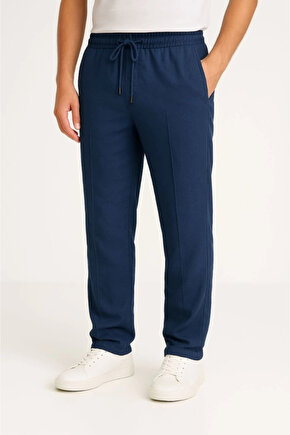 Erkek Keten Pantolon – Cepli, Beli Lastikli Ve Bağcıklı, Nefes Alan Rahat Kalıp, Yazlık Ve Baharlık